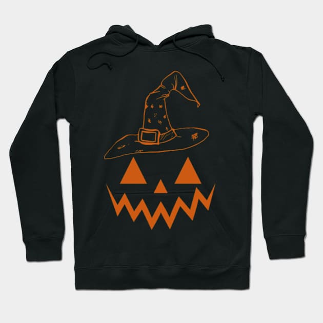 witch pumpkin Hoodie by soft and timeless